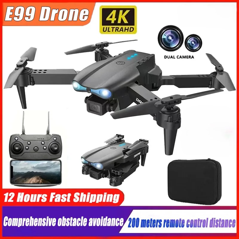 E99 Pro Drone Foldable HD Dual Camera Aerial Photography Quadcopter Optical Flow Positioning Altitude Hold Drone