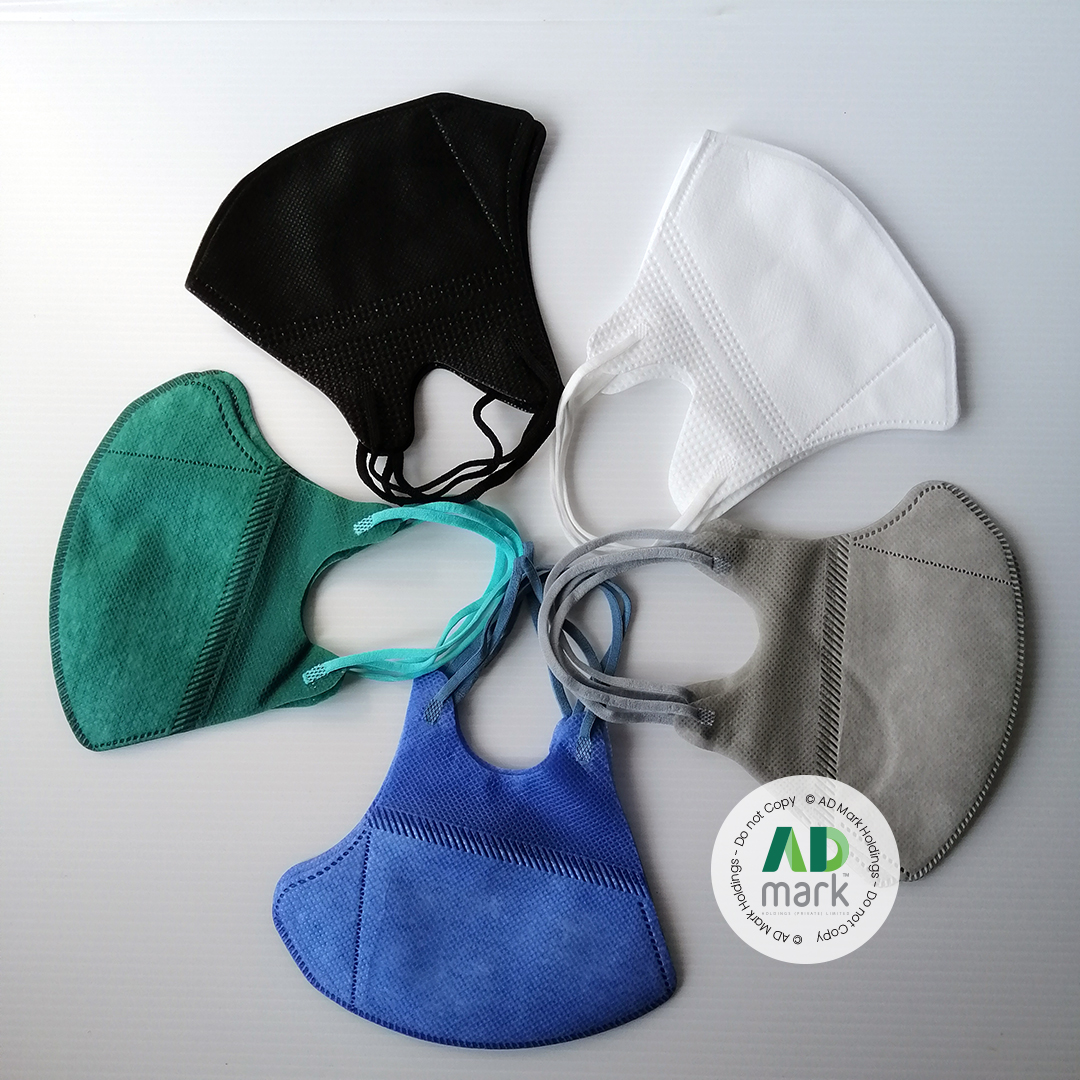 20pcs Duckbill Face Mask (Black / White) Premium Quality - Fashion Mask Latest. 
