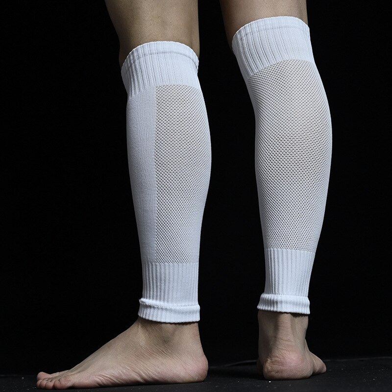 Football Sock Breathable Without Feet Socks Professional Football Shin Guards Fixed Leg Warmers Foot Package To Protect The Calf. 