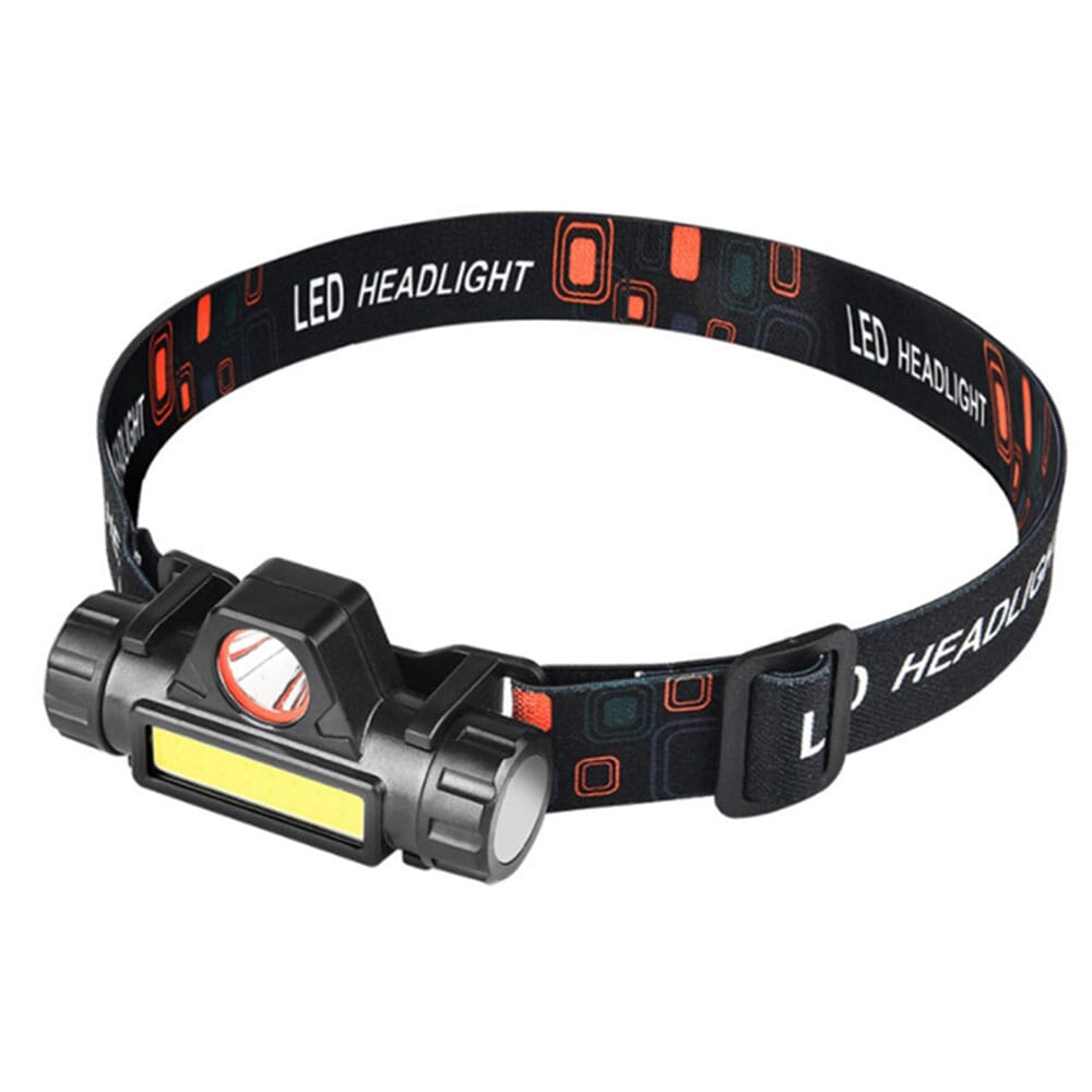 LED Headlamp Super Bright XPE+COB USB Rechargeable Built-in Battery Durable Waterproof For Outdoor Camping Fishing Head Lamp. 