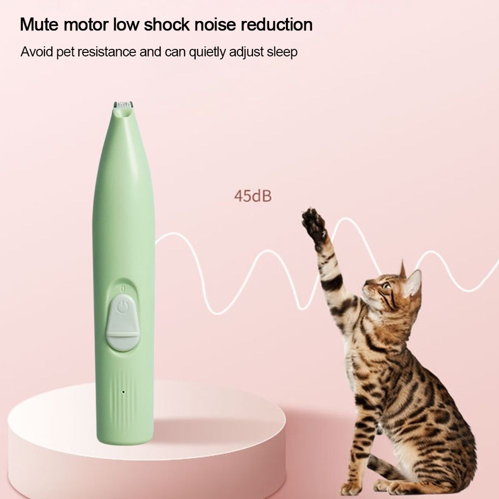 Durable Safety Professional Filing Heads Automatic Cat Hair Cutter Electric Pet Nail Trimmer Dog Paws Grind Clipper Manicure Device. 