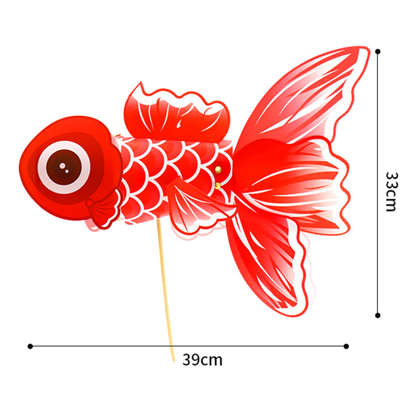 Birthday Lantern Fish Lantern Red Koi-fish Handmade Portable Chinese Style Glowing Pvc Children Diy Handcrafts Gift Mid-autumn Festival New Year Decoration. 