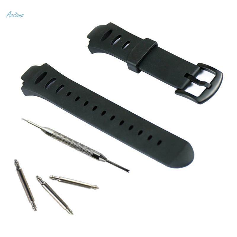 18mm Black Rubber Watch Band/Strap Replacement For Suunto Observer SR. 