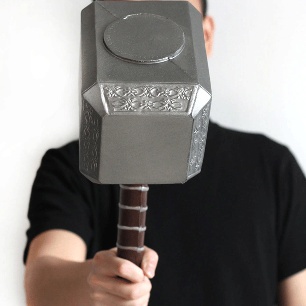 【Serendipity party】Avengers4 Thor Hammer Polyurethane Handheld Cosplay Prop Halloween Party Costume. 