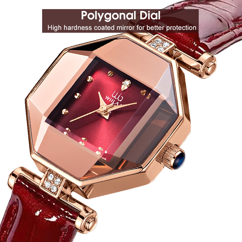 Polygonal discount dial watches