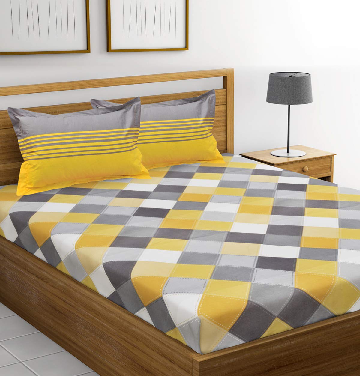 cotton mattress bed cover with zip opener multy clour. 