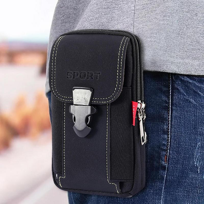 Belt Phone Case Multifunctional Phone Carrying Case Belt Mobile Phone Case For Men Large Smartphone Bag Belt Bag For Camping. 