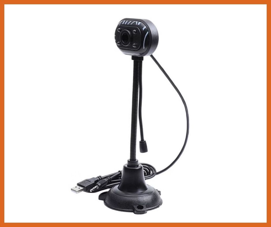 Web Camera with Mic Webcam with Mic Versatile Computer Video Camera Web Desktop Stand HD Teaching Plug & Play USB Webcam Built-in Microphone. 