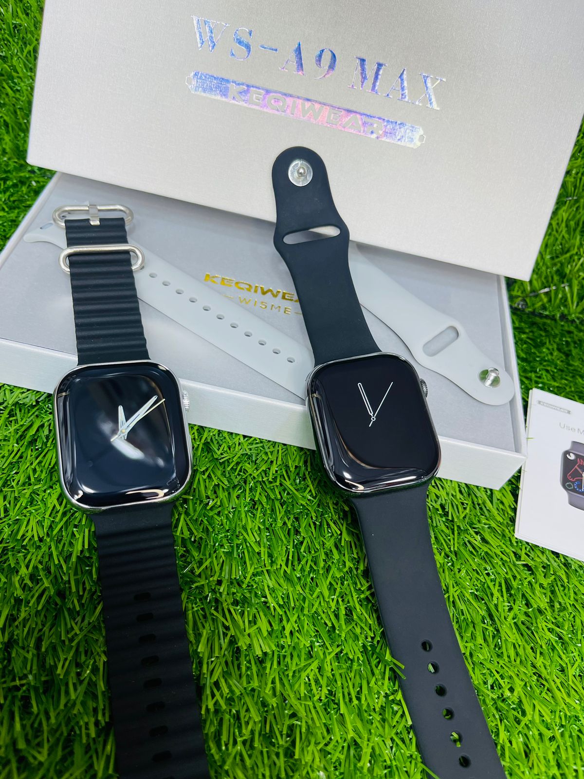 WS-A9 Smart Watch with 2 STRAPS & 6 Different Always on Display | Men | Women | Series 8 | 45mm Dial Size | 2.12 Inch Real HD Screen | Latest Model. 