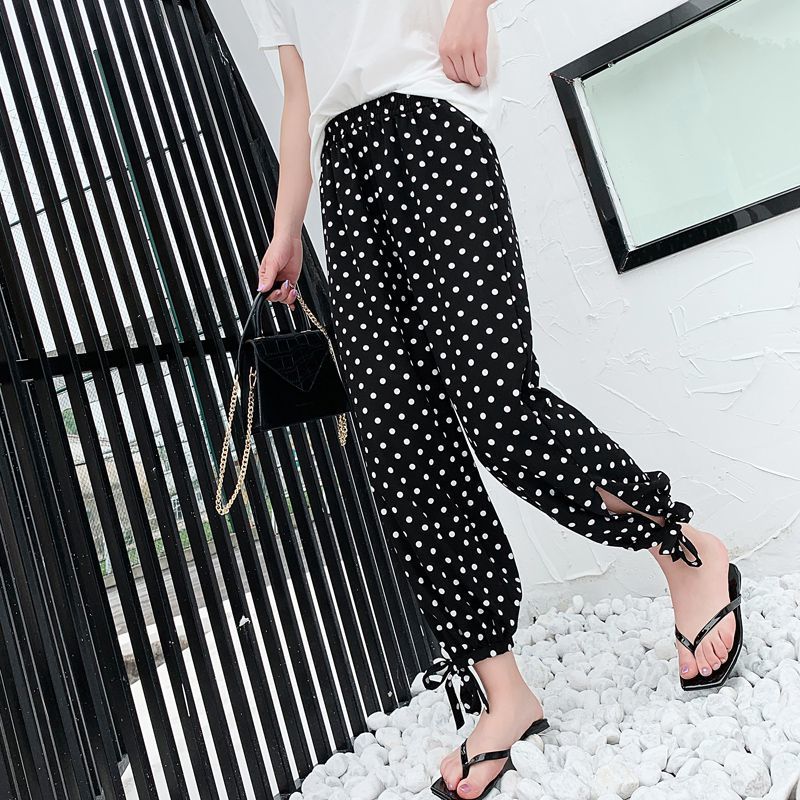 Plaid Polka-Dot Loose-Fitting Large 