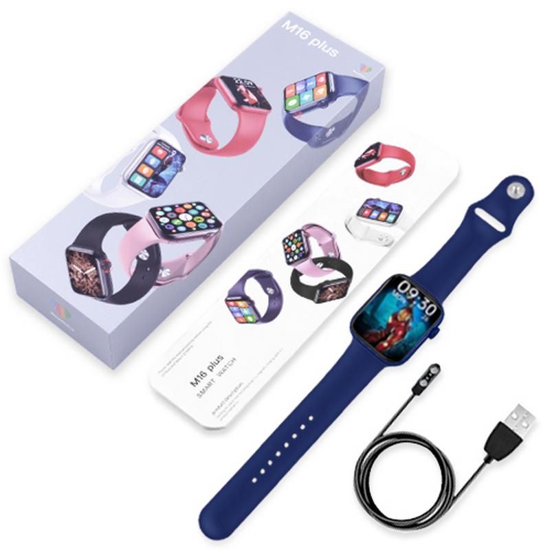 2023 New M16 Mini Smartwatch IP68 Waterproof Bluetooth Heart Rate Sleep Monitor 41mm Smart Watch Ideal For Girls & Kids. 