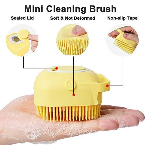 Silicone Exfoliating Bath & Shower Brush, Soft Silicone Sponge Body ...