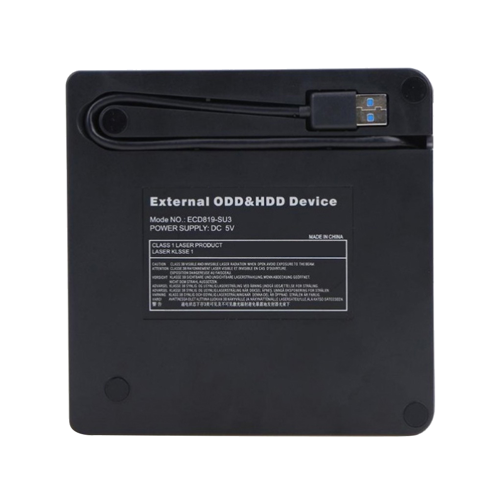 External CD DVD Drive, USB 3.0 and Type-C Portable CD DVD +/-Rw Drive Reader, DVD/CD ROM Burner Rewriter, DVD Drive. 