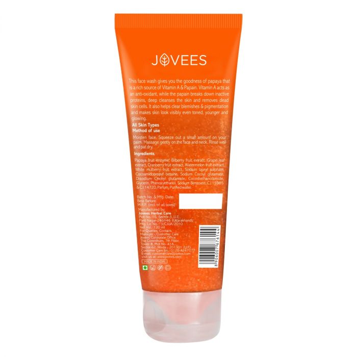 Jovees Papaya Face Wash - 120ml. 