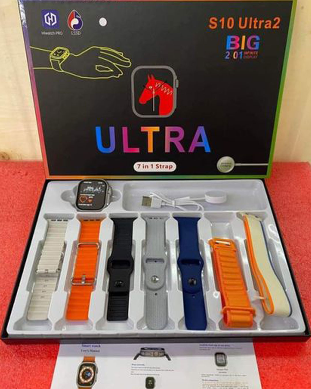 T800 Ultra Smart Watch Series 8 1.99" Bluetooth Call Smartwatch Heart Rate Sleep Monitoring IP67 Waterproof. 