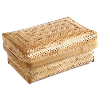 woven box with lid