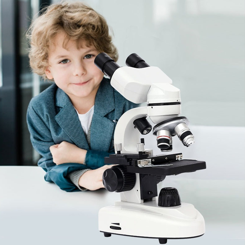 Binocular 30000 Times Children Elementary School Students College Biological Science Laboratory Special HD Microscope Factory Direct Sales. 
