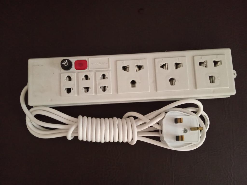 Prime Power Multi Plug Power Extension Cord High Grade Multi Functional Power Cord Socket Square Pin Made in Sri Lanka  6 Months Warranty  3.5 M, 5 M, 7 M Long Cable. 