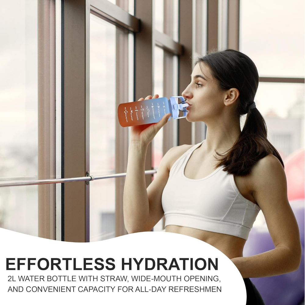 3pcs Water Bottle Colourful 2000ml 800ml 300ml 3 in 1. 