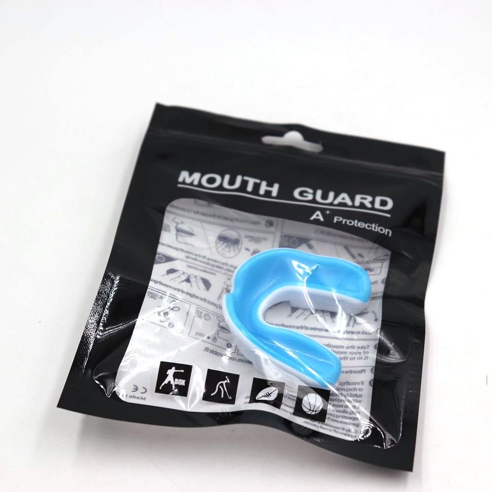 Reusable Anti-Wear Youth Children Karate Boxing With Plastic Case Box Adults Mouthguard Eva Teeth Protector Sports Mouth Guard. 
