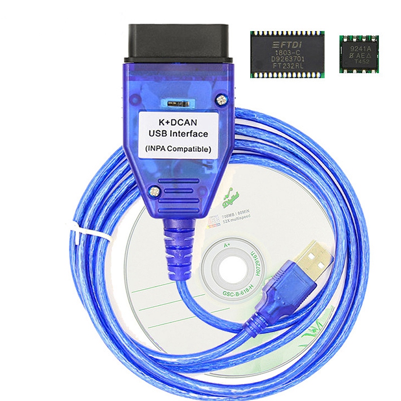 Inpa K+Can Ftdi Ft232Rl Chip With Switch For Bmw Scanner Inpa K Dcan Usb Cable Obd Obd2 Diagnostic Interface