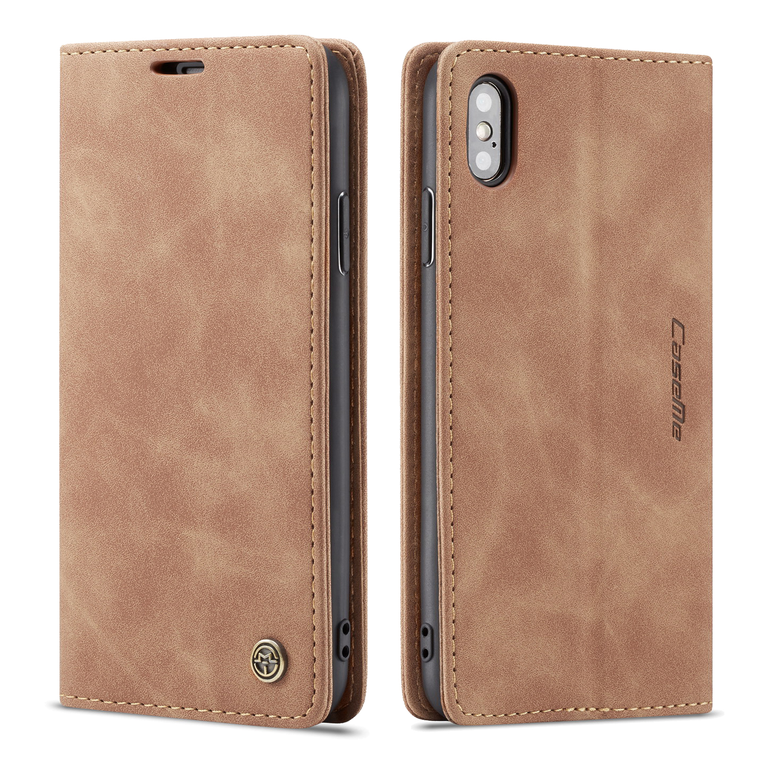 High Quality Retro Magnetic Flip Leather Case For Apple iPhone XS Max Phone Case Wallet Card Cover. 
