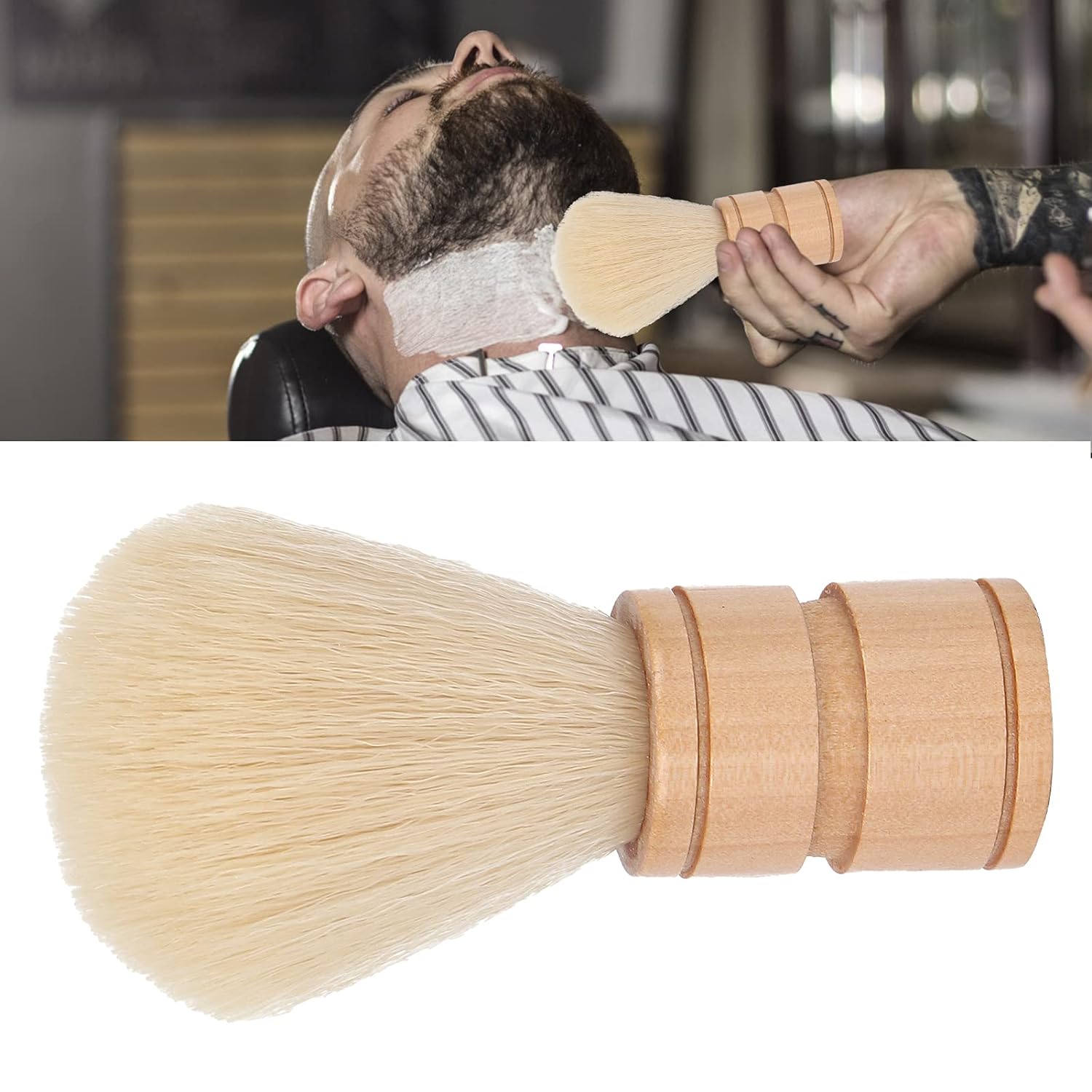 Shaving Brush, Hair Shave Brush Professional for Travel for Salons for Homes. 