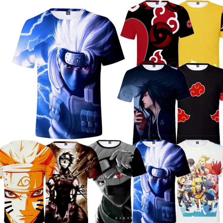 Naruto Shippuden Boruto Kakashi vs Obito T shirt Uchiha Sharingan