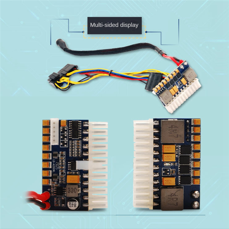 Portable DC 12V 250W 24Pin ATX Connect with Motherboard Mini ITX Power Supply Pcio PSU Module for PC. 