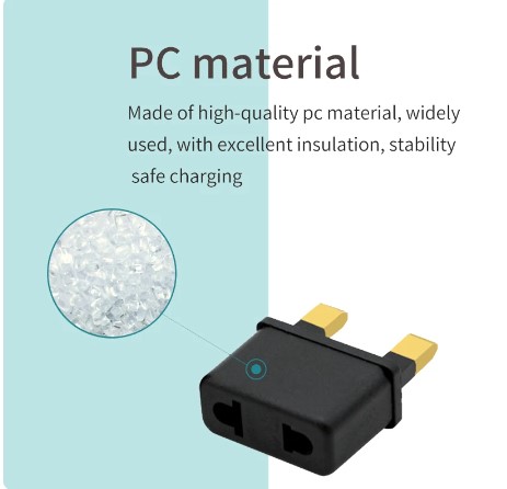 230v 2 Pin Power Conversion Plug UK Type Travel Adapter British Standard Flat Plug Power Converter Universal Connecter D-1-13-125 B. 