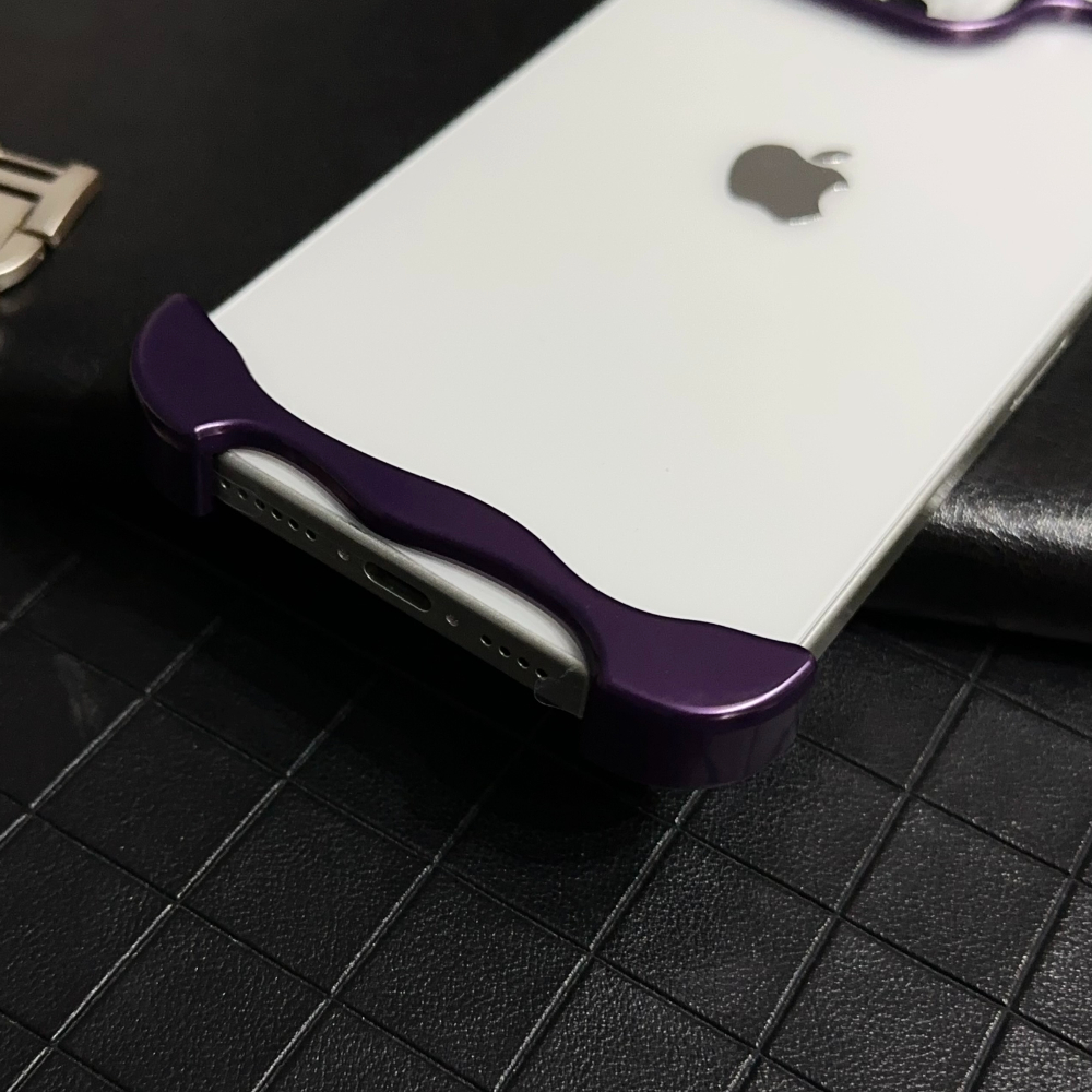 HOCE Aluminum Alloy Irregular Metal Phone Cover For iPhone 16 15 14 13 12 Pro Max 15 16 Plus Case Lens Ring Film Protection Shockproof Cases No Bumper. 