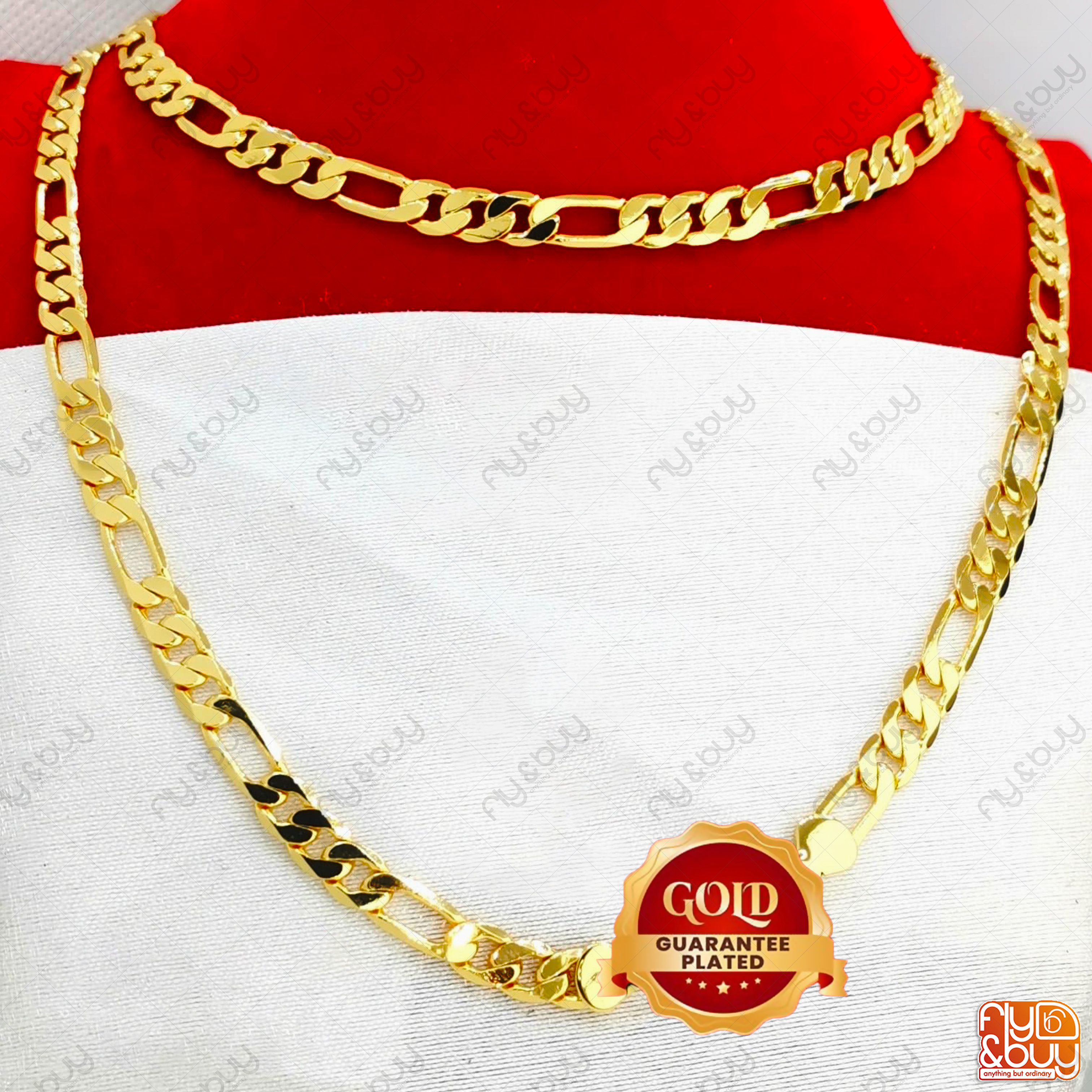 Gold Plated Guarantee Lara Chain 18 