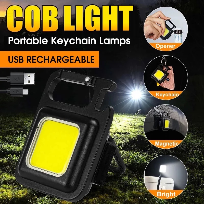 30 COB Rechargeable LED Light Mini Keychain Work Lamp