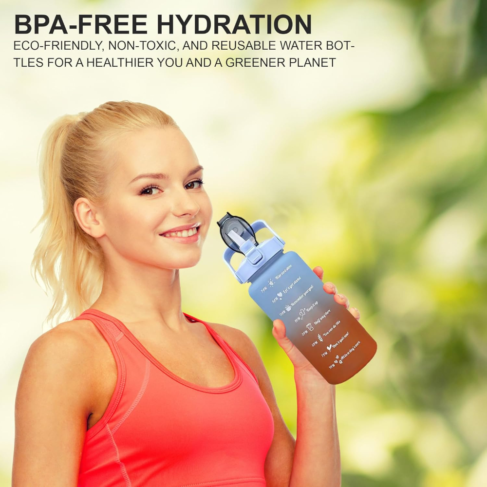 3pcs Water Bottle Colourful 2000ml 800ml 300ml 3 in 1. 