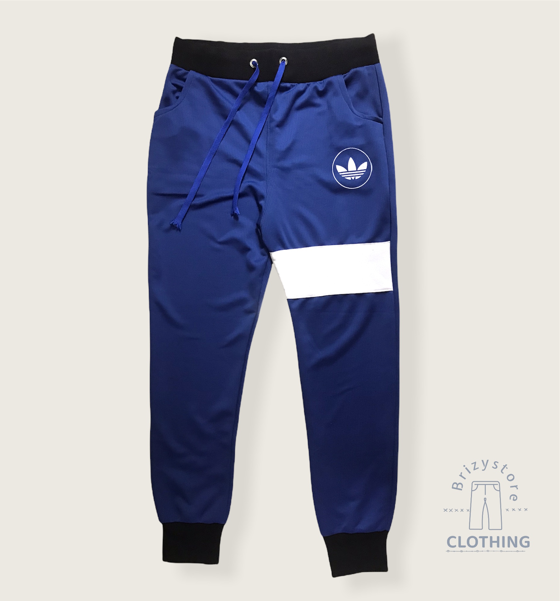 Men's Adidasi Blue pants bottoms design 
