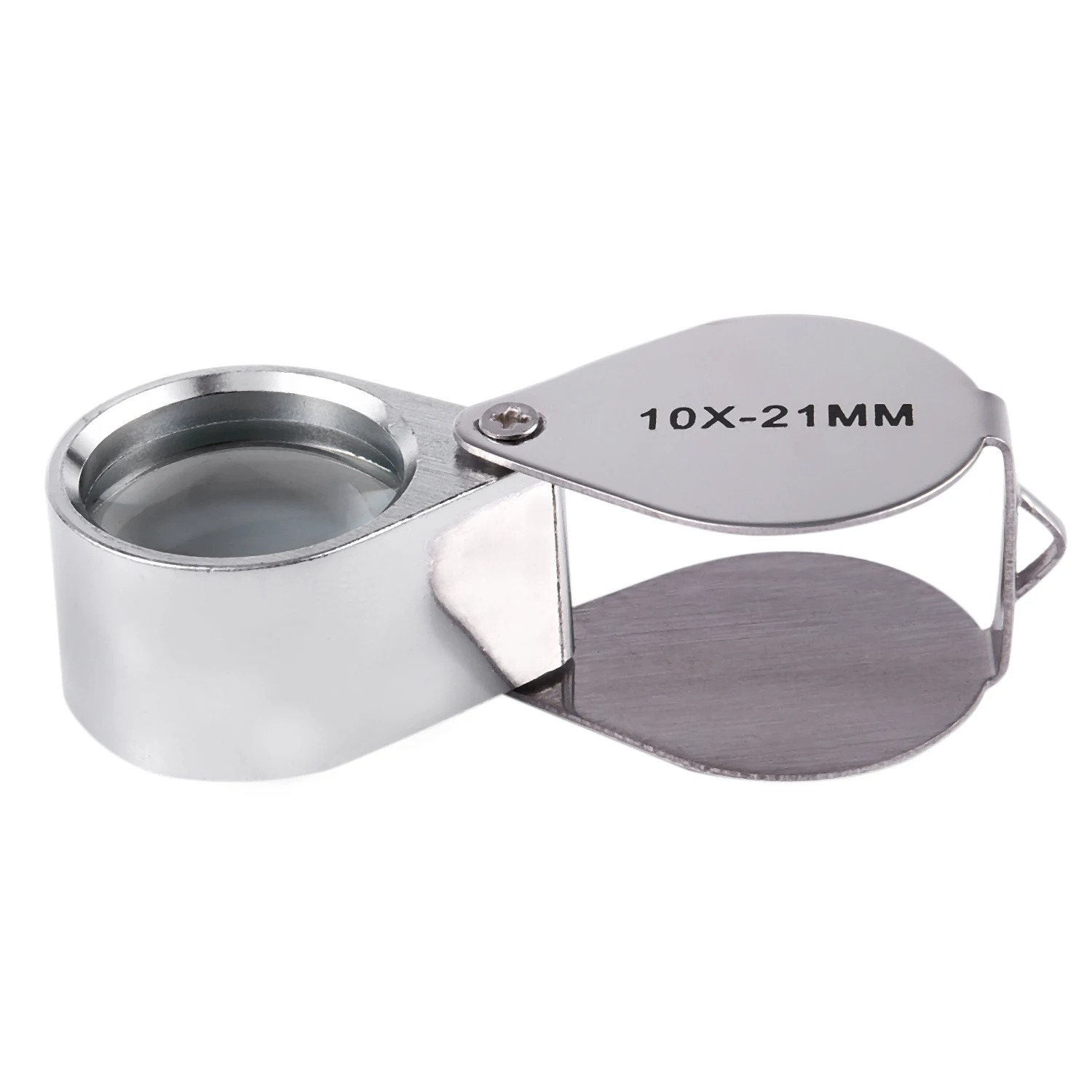 Magifier Lens 10x Triplet Loop With Velvet Storing Box - 12 Months Warranty. ( Gem and Jewelery Loupe Eye / Hand Magnifier Magnifying / Zooming Glass With Carry Case ). 