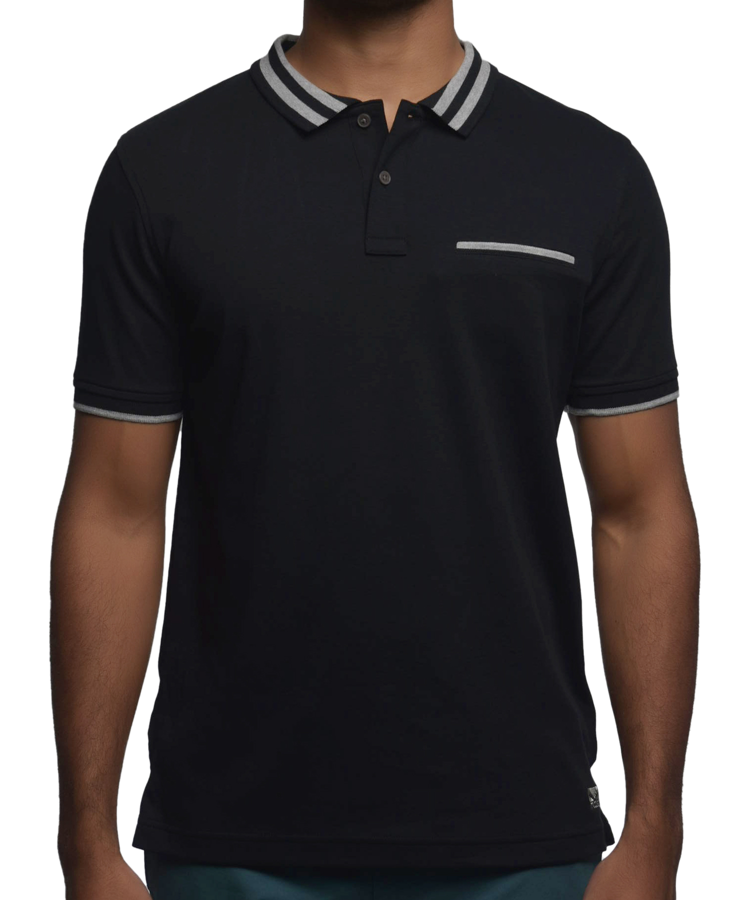 Black polo shirt mens near me Clearance