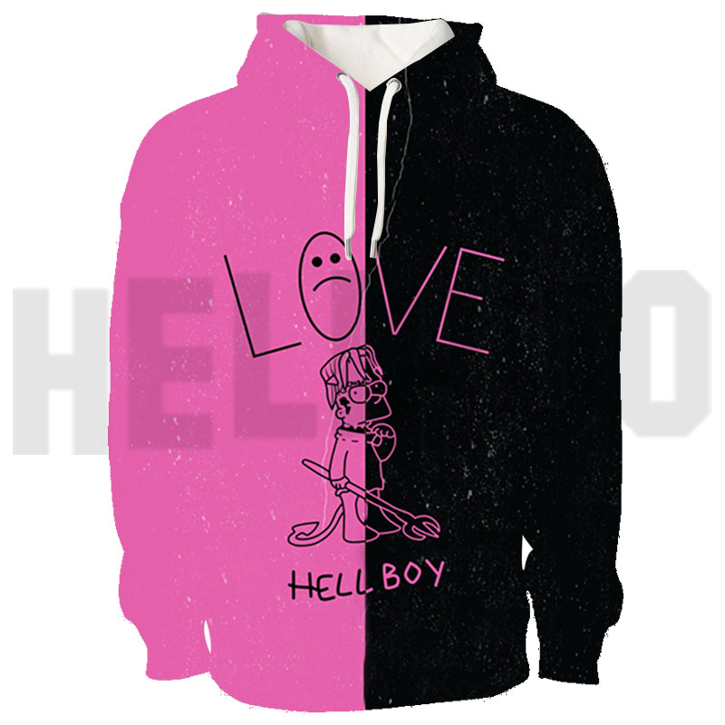 Lil Peep 3D Print Hoodies Women High Street Harajuku Retro Hip Hop