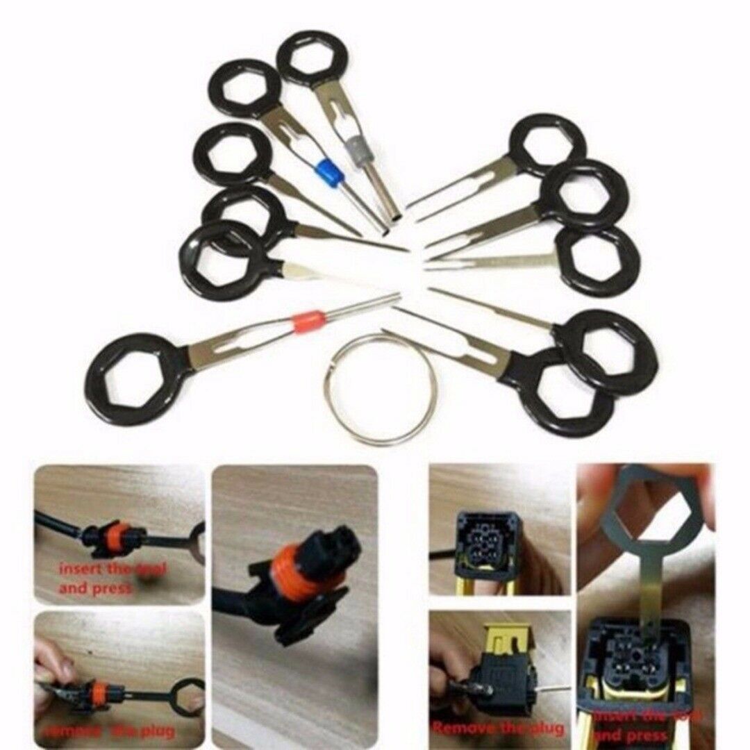 Automotive Tools 26Pcs Car Terminal Removal Tool Kit Wire Connector Pin Release Extractor Puller. 