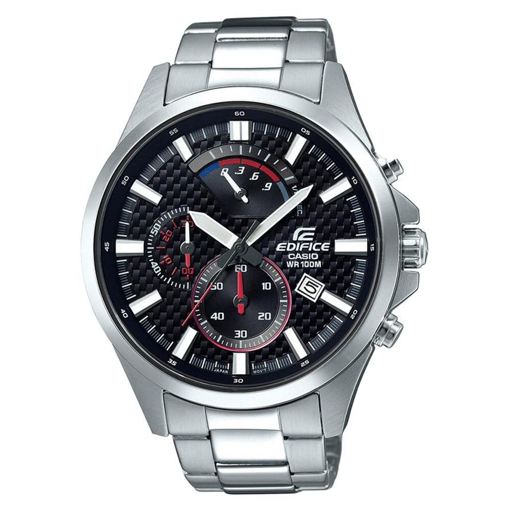 Casio Edifice Black Metal Analog Watch For Men