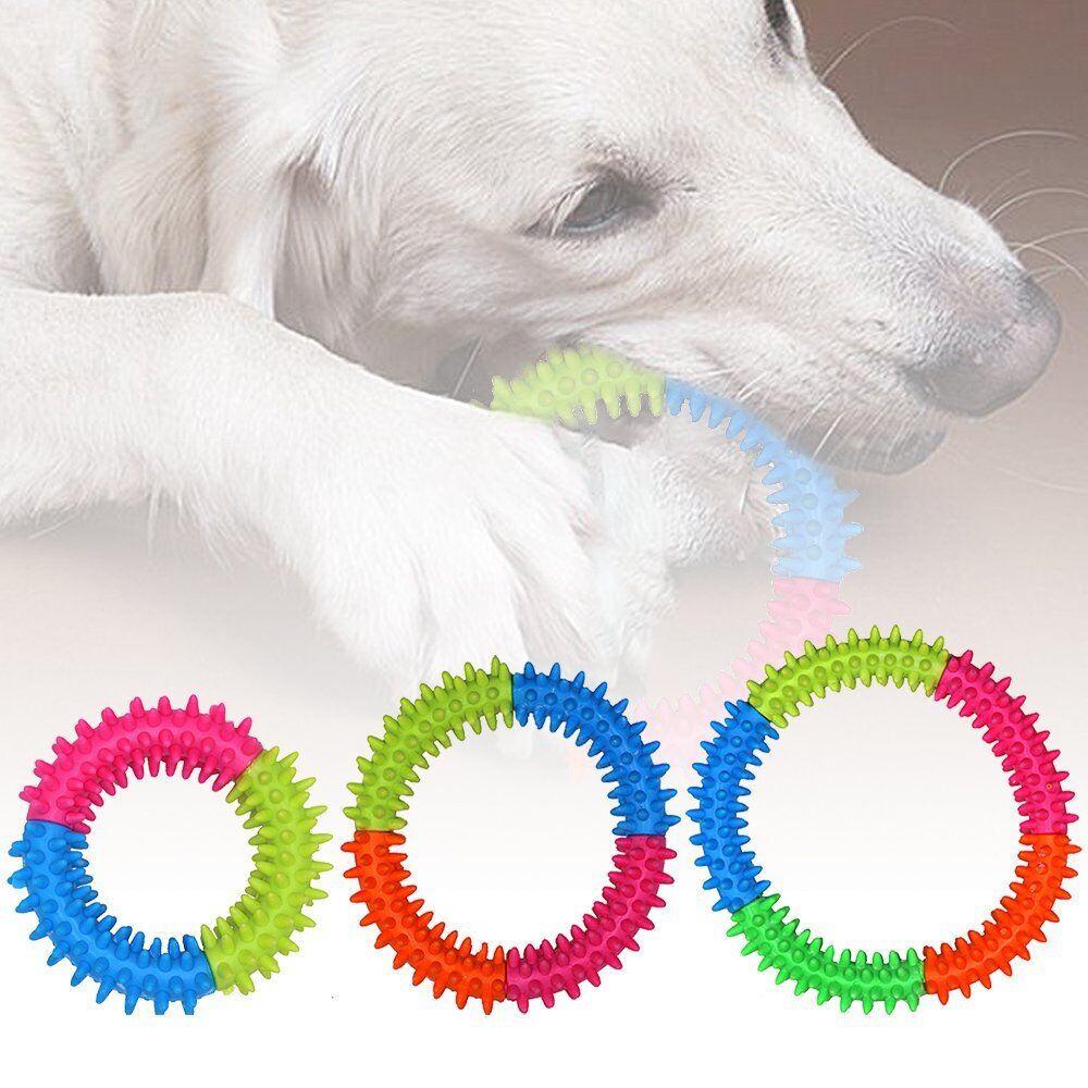 Rubber Round Ring Dog Toy Molar Teeth Bite Resistant Chew Toy for Pet Puppy Training Pet Circular Supplies Health Care Dog Toys Interactive Play Dogs Sell Pets Circle Tire Toy Tyre Toy Rubber Puppy Toy Play Toy Rubber Pet Toy Bite Toy Dental Toy
