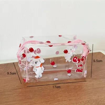 Cute clear makeup discount bag