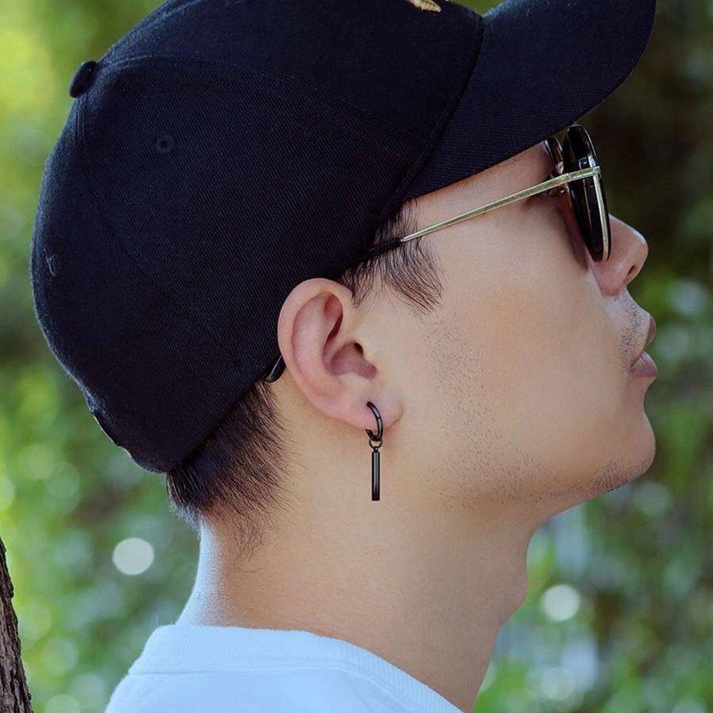 【Miga Plaza】Earings for men hikaw for boys Earring For men Korean Style Earrings Men Hoop Earrings Cross Ear Studs Stainless Steel. 