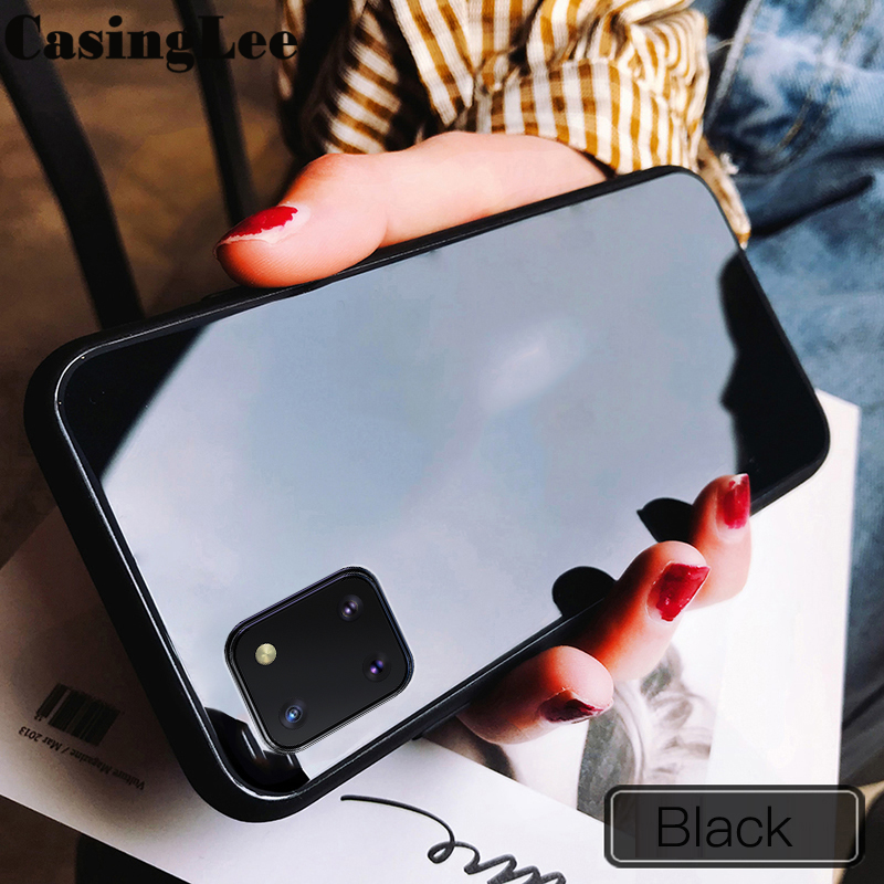 Casinglee For Samsung Galaxy Note 10 Lite case Glass silicon Full Protection Tempered Glass Back cover for Samsung Note 10 Lite Phone cases For girls and Boys. 