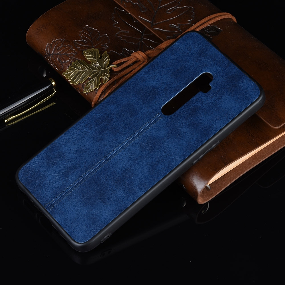 (Stock available) For Oppo Reno 10x zoom Shockproof Sewing Cow Pattern Skin PC + PU + TPU Case For OPPO Reno 10x zoom. 