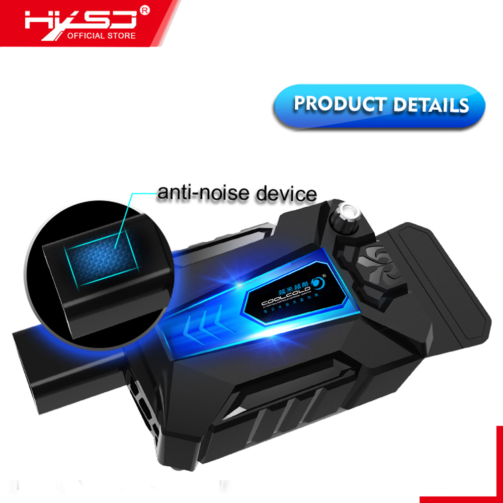 HXSJ Laptop Vacuum Cooler Fast Dropdown CPU Temperature Smart Laptop Cooling Pad with Powerful Fans for 12-17 Inch Laptop. 