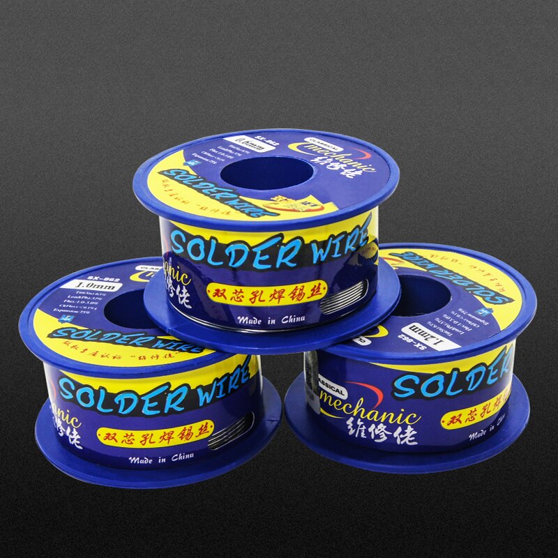 MECHANIC SX-862 Rosin Core Solder Wire 60g 0.3/0.4/0.5/0.6/0.8/1.0/1.2mm Low Melting Point Welding Tin Wire BGA Soldering Tools. 