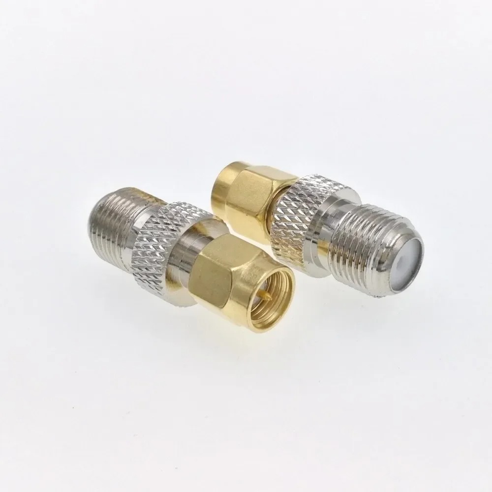 3G 4G 5G LTE SMA Male to F Female Adaptor - Coaxial Cable External Antenna Connector for Router. 