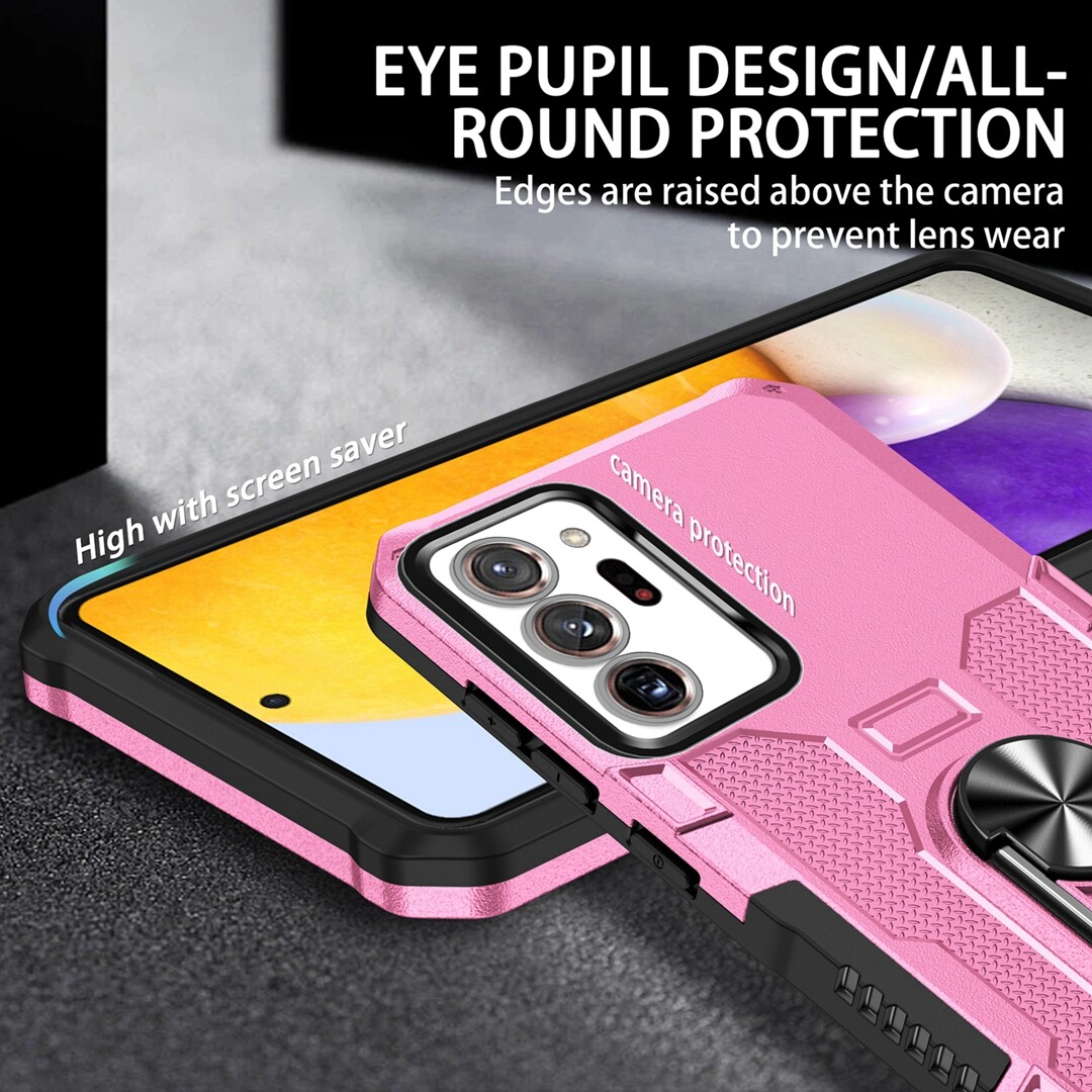 For Samsung Galaxy Note 20 Ultra 5G Armor Case Magnetic Car Holder Ring Stand Shockproof Cover. 