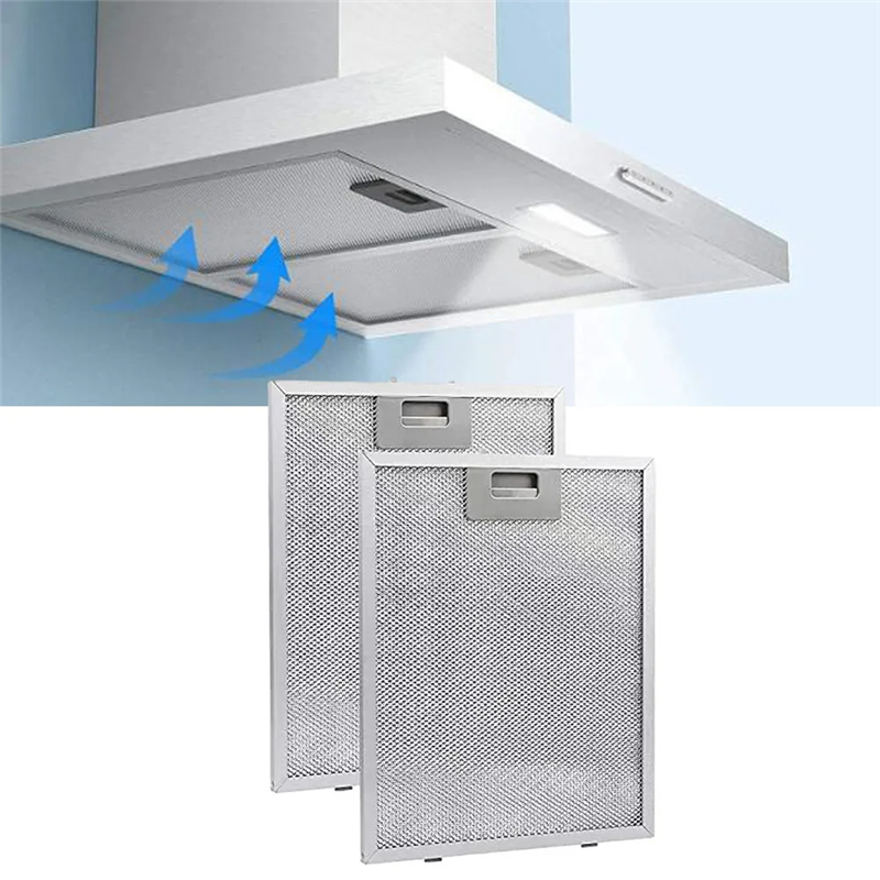 LKPCIGCXM 2PCS Cooker Hood Filters Metal Mesh Extractor Vent Filter 320X260mm Kitchens Hoods Oil Filter Range Hood Grease. 